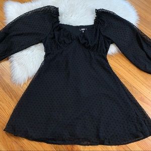 MISSGUIDED Polka Dot NWT Milkmaid A-Line Dress